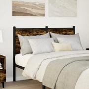 Testiera di Ricambio Rovere Fumo 120 cm in Legno Multistrato e Acciaio 4007698