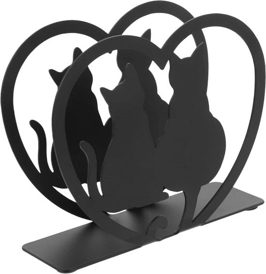 Servizio per Gatti in Ferro Verticale | Dispensatore di Panno per la Mano Libera | Servizio per Ombra Animale | Materiale Metallico | Cucina Casalinga | Ristorante | Picnic