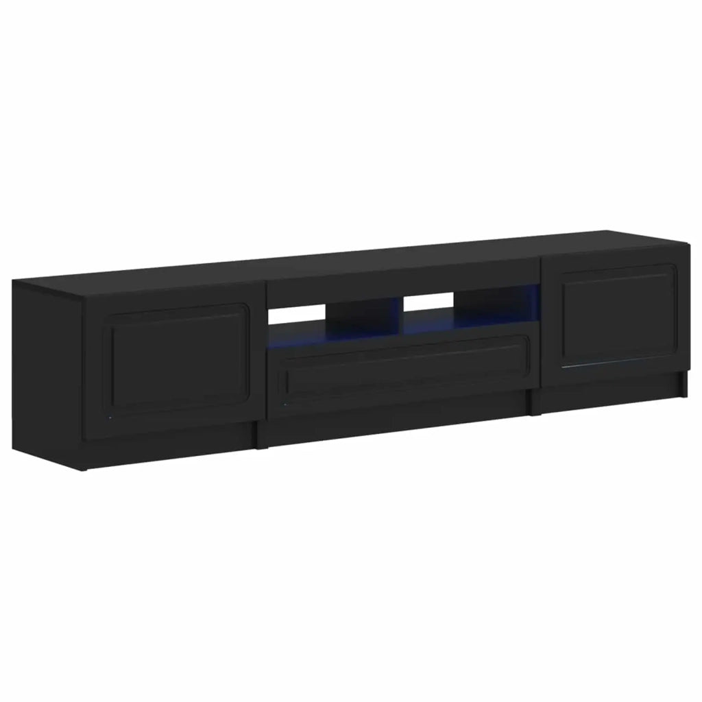 Mobile TV LED a 5 pezzi Nero Legno ingegnerizzato 3417000