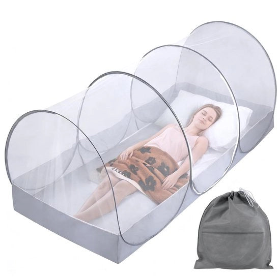 Reticolo Insetticida Pop-up - 360° Protezione - Estensibile 1,3-2 m - Leggero 0,34 kg - Ripiegabile - Montaggio Facile - Reticolo Insetticida Pop-up