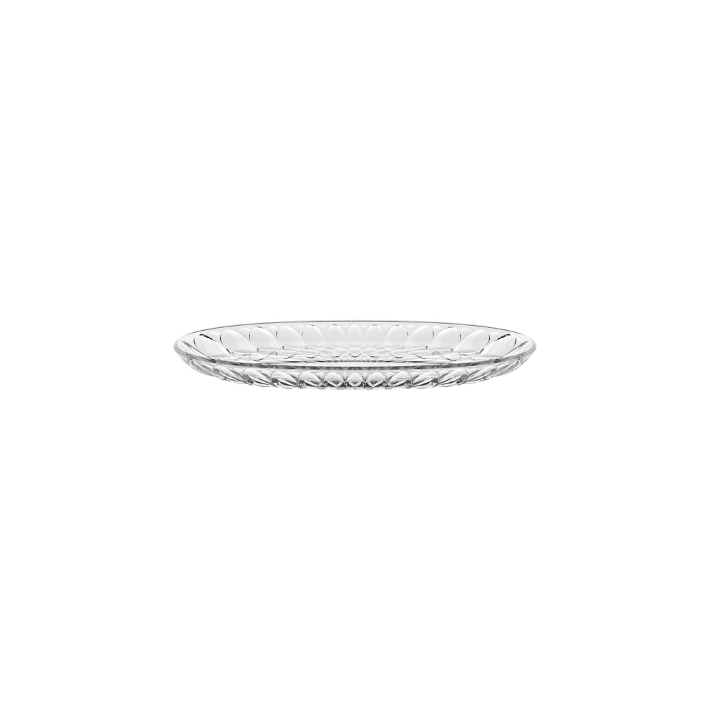 Vassoio ovale piccolo 32x19,5x2,7 cm trasparente