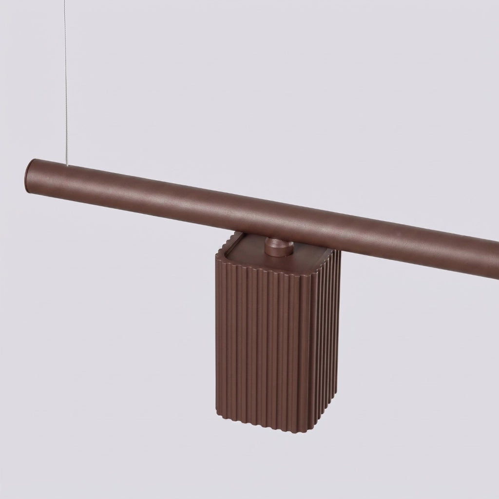 Lampadario RAYO 4 marrone
