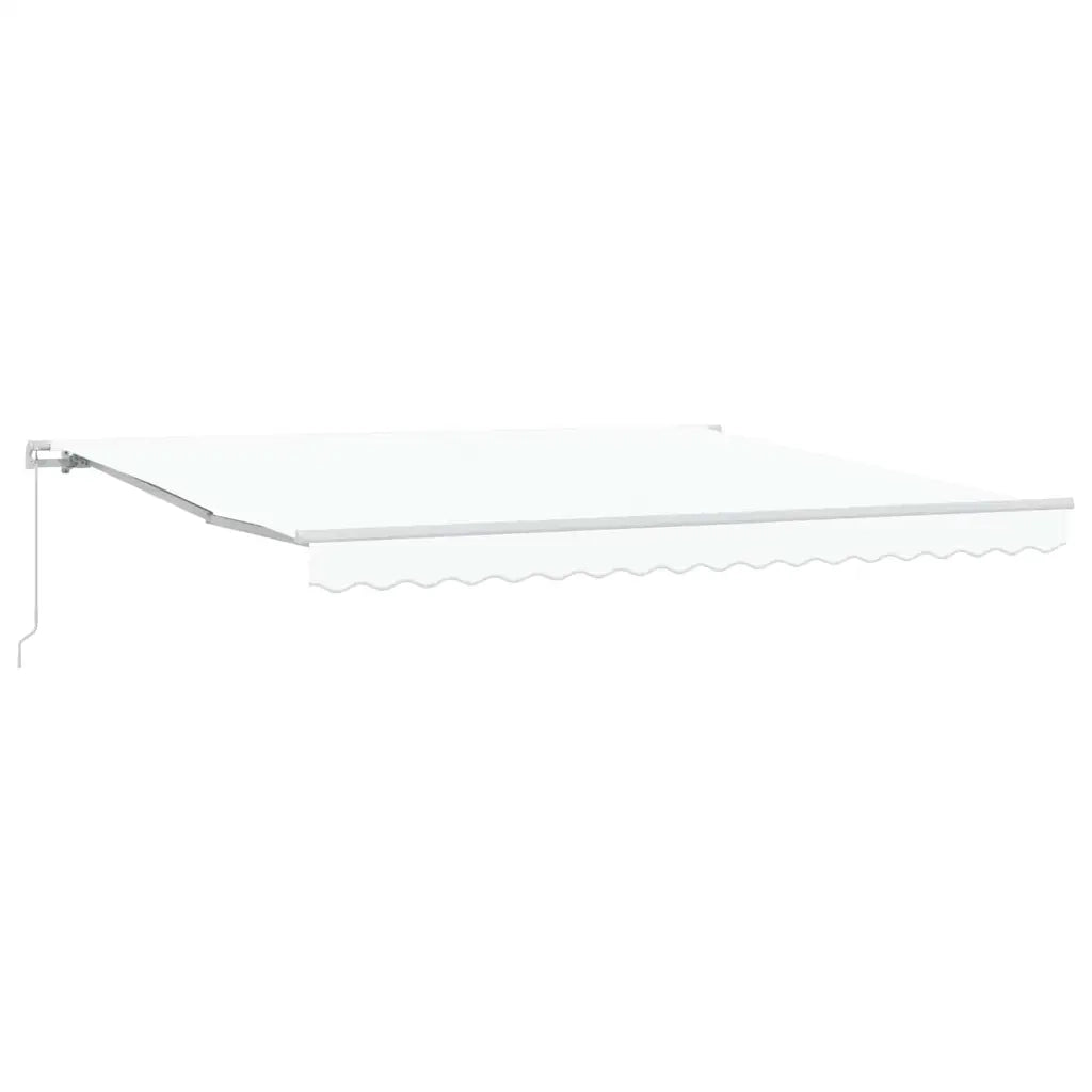 Tenda da Sole Bianco 400 x 350 x 165 cm Poliestere e Metallo 3330791
