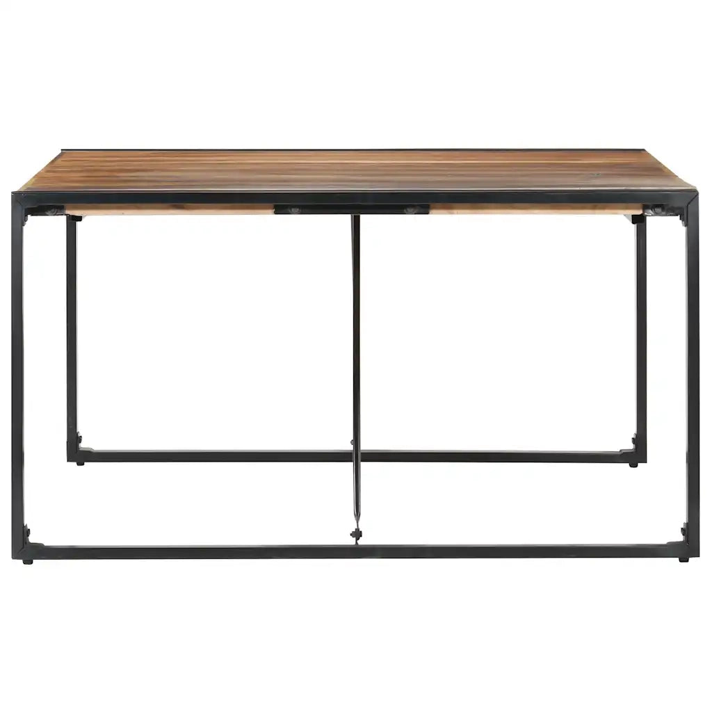 Tavolo da Pranzo 140x140x75 cm Legno Massello Finitura Sheesham cod mxl 18001