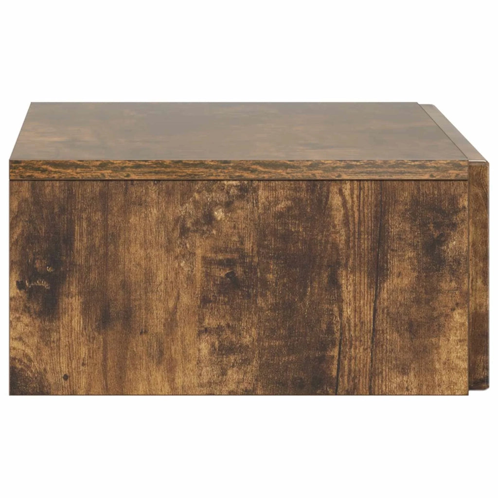 Tavolino da Parete Laterale 59 x 34,5 x 17 cm Rovere Fumo 898490