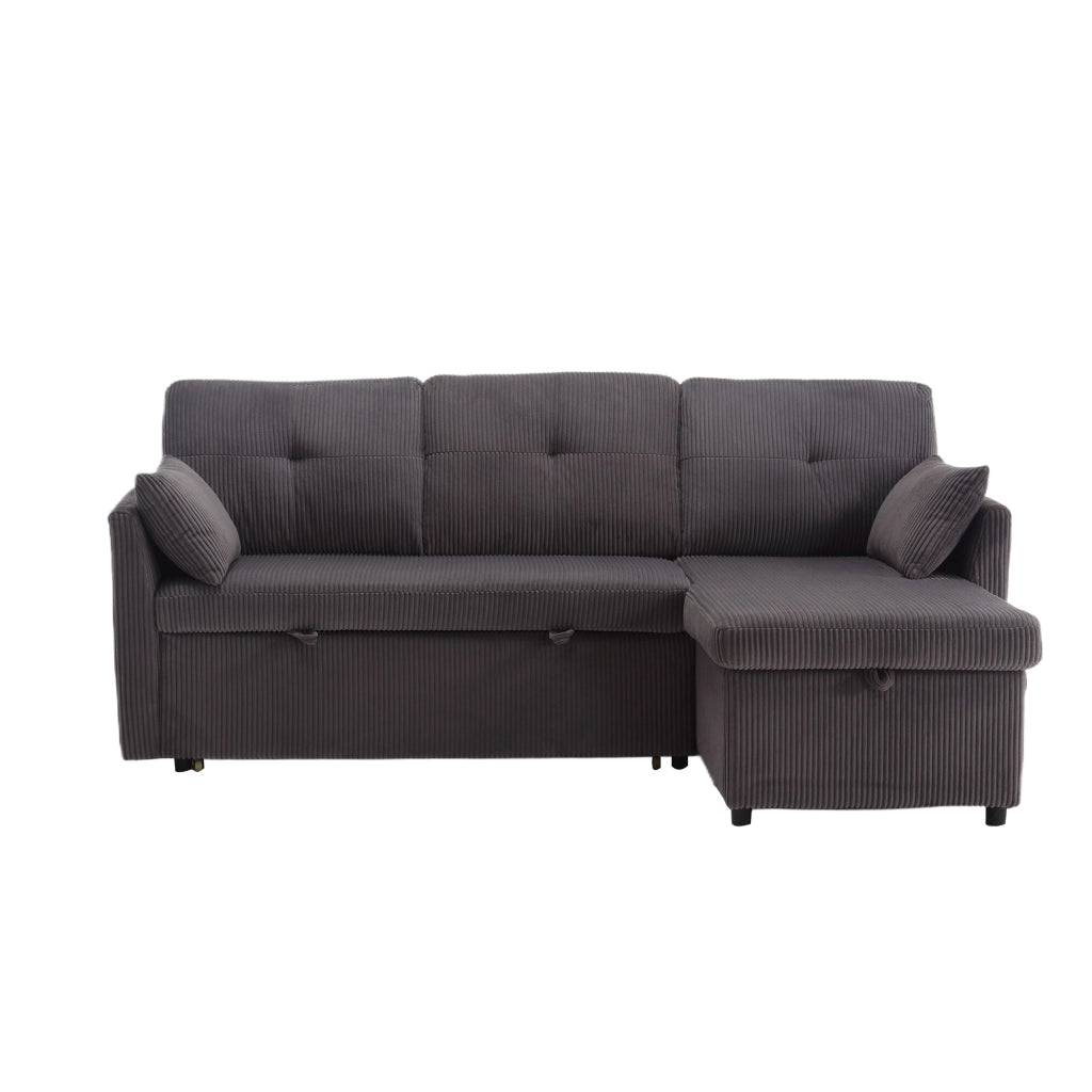 Divano Letto Angolare con Contenitore e Chaise Longue ¨C MINIMAL ¨C Modulare