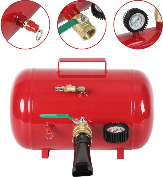 Compressore Silenzioso, 20L compressore a aria 10Bar, pompa ad aria con capacità di serbatoio, adatto per attrezzi pneumatici