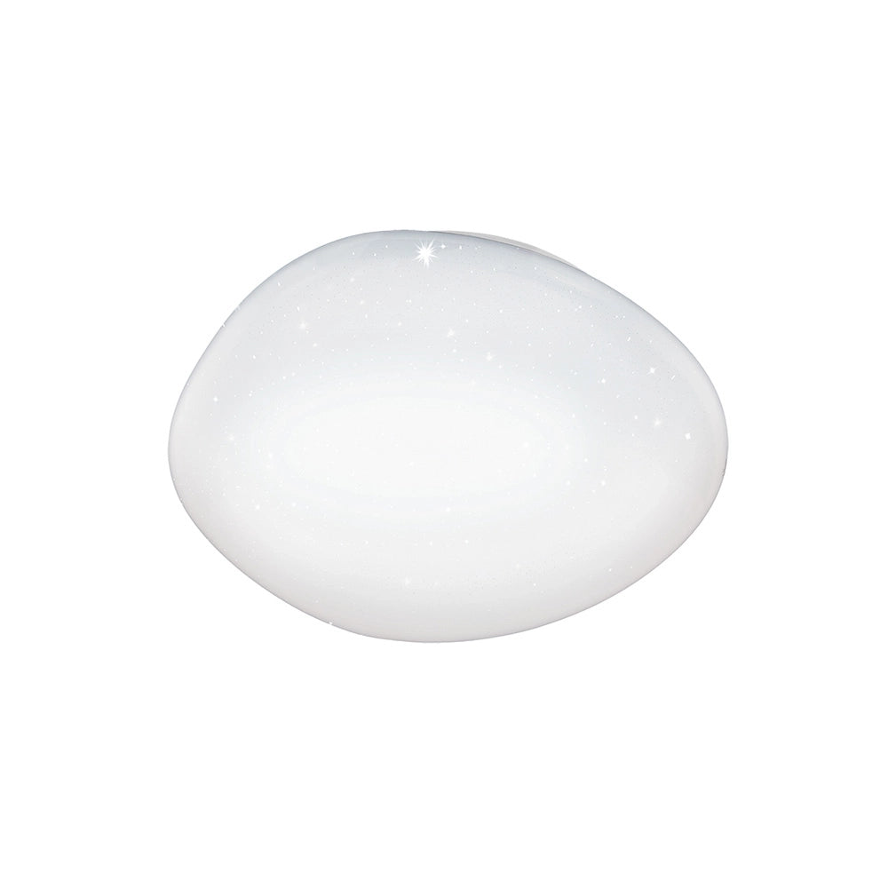 Plafoniera Contemporanea Sileras Led Acciaio Bianco D45Cm