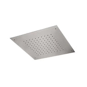 Soffione a soffitto in acciaio inox quadrato