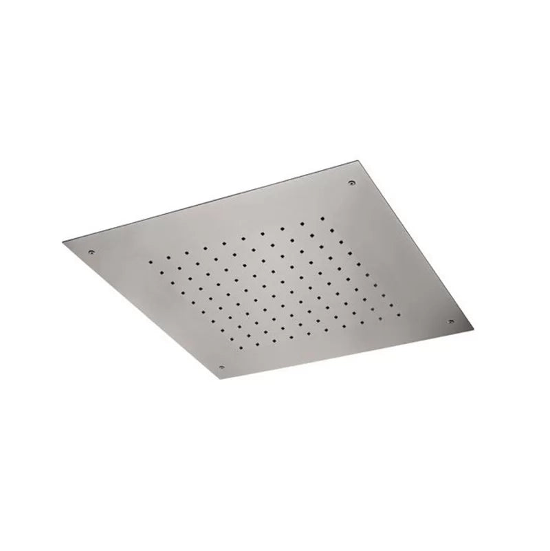 Soffione a soffitto in acciaio inox quadrato