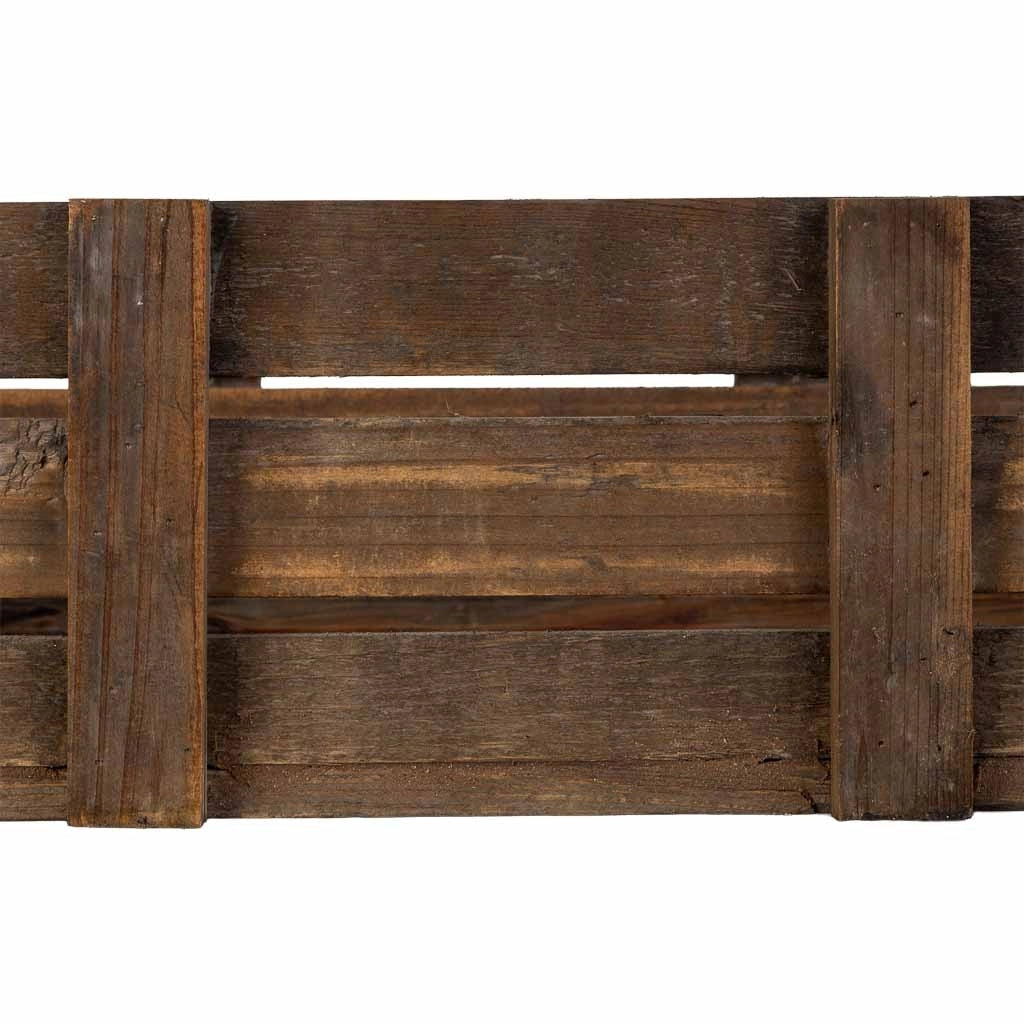 Set 2 cassette legno marrone 74x41x19-65x33,5x17h cm