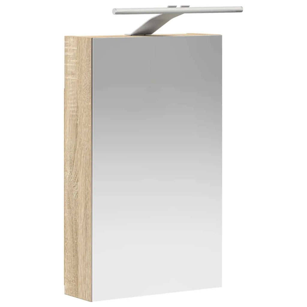 Mobiletto per specchio da bagno Rovere Sonoma 30 x 10,5 x 50 cm