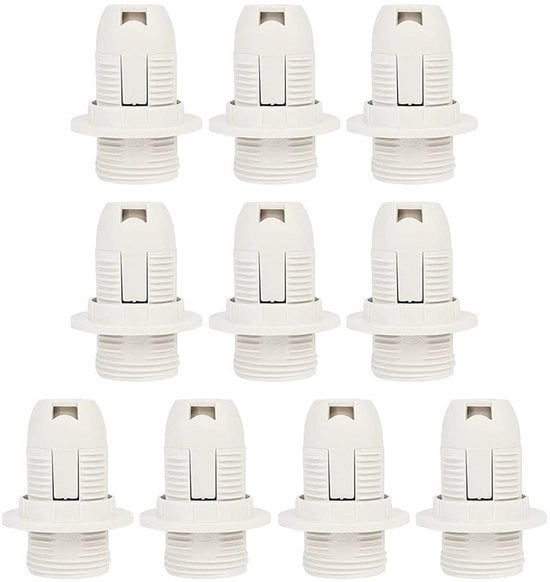 Supporto Lampada E14 - 10 Pezzi - Sostenibile e Compatibile - Bianco
