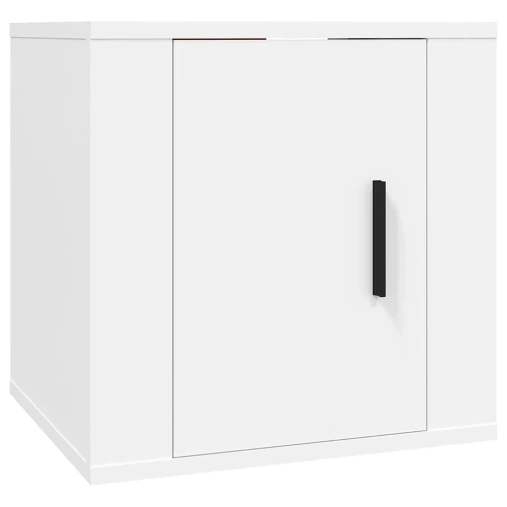 Set di mobili da 3 pezzi tra cui armadio credenza mobile TV televisore per soggiorno camera da letto salotto legno ingegnerizzato bianco 02_0024469