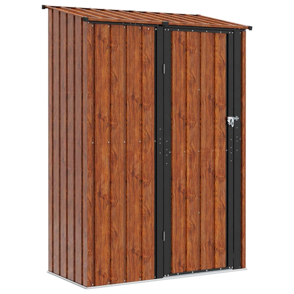 Casette da giardino Marrone 140,5 x 74 x 200 cm Metallo 42011298