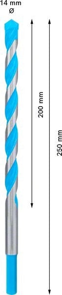 2608901488 - Punta Multimateriale CYL-9 14 x 200mm x 250mm