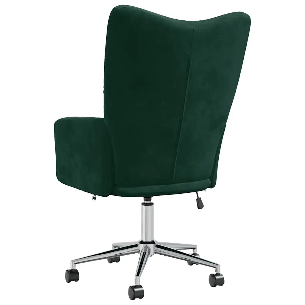 Divano Sedia-Poltrona Relax Verde Scuro in Velluto 136587
