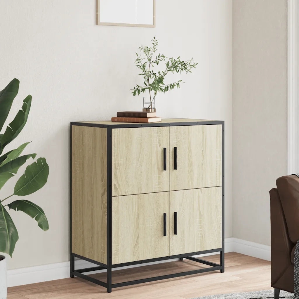 Credenza Rovere Sonoma 68x35x76 cm in Legno Multistrato