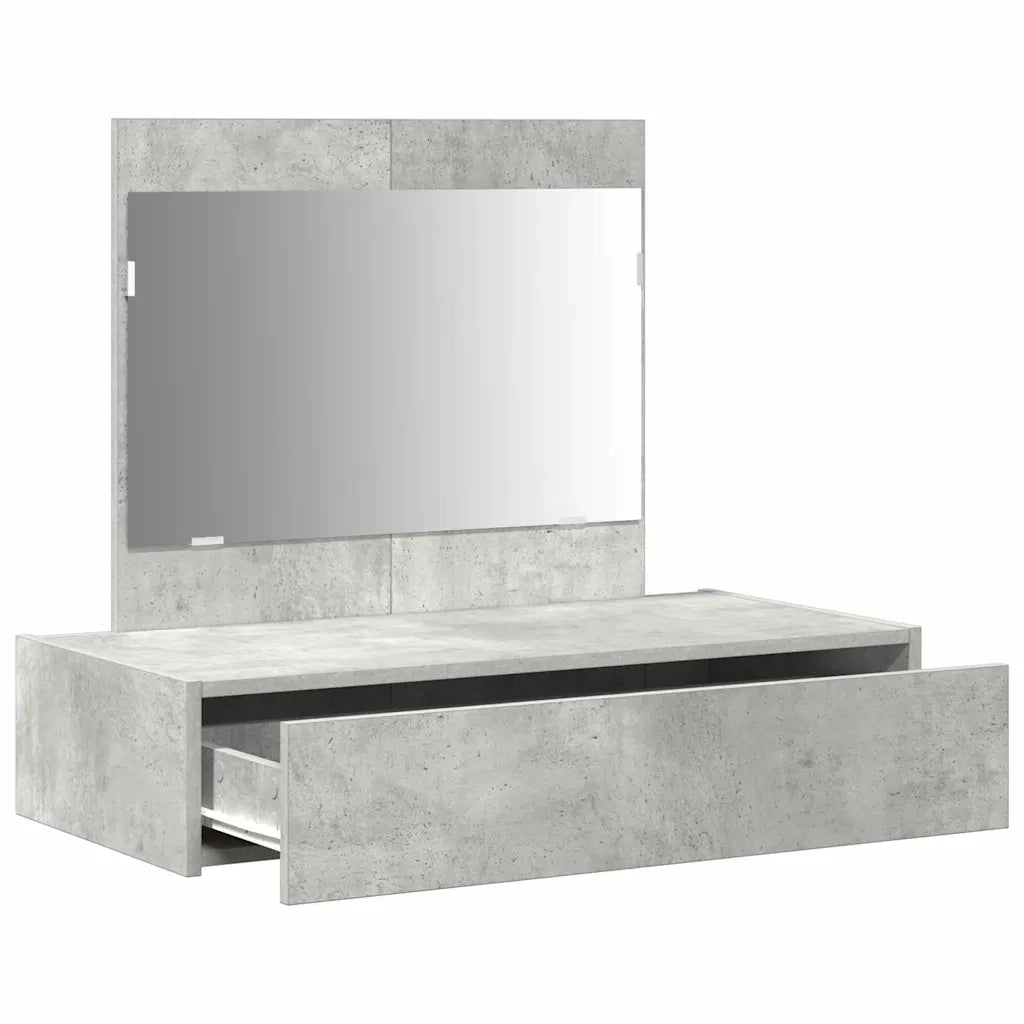 Toeletta | Tavolo da Trucco Grigio 83 x 40 x 70 cm Legno multistrato
