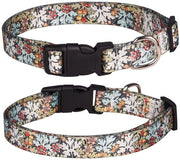 Collare per Cani Flessibile - Disegno Fiori - Materiale Resistente Polyester - Dimensione L 38-61 cm - Adatto per Cani
