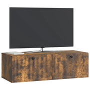 Mobile TV da Muro | Armadietto TV | Mobile Porta TV Rovere Fumo 98 x 41 x 30 cm