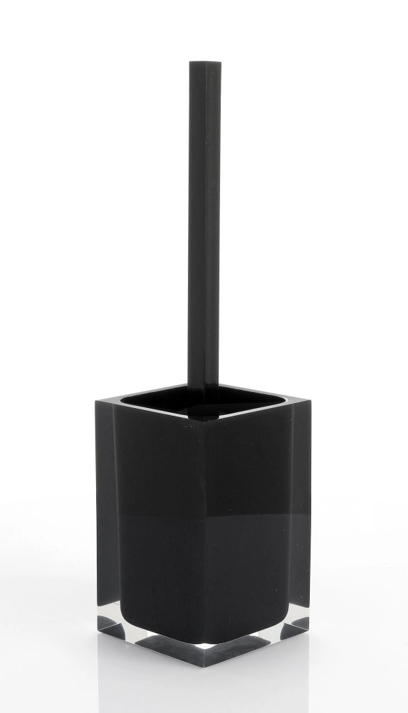 Scopino WC d'appoggio con ciuffo in setole linea Rainbow Gedy RA33 Nero