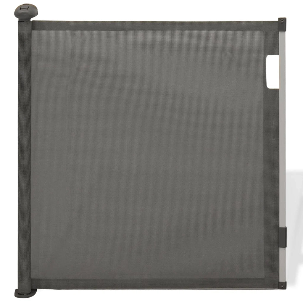 IDMarket - Cancelletto retrattile per animali domestici da 130 cm, grigio