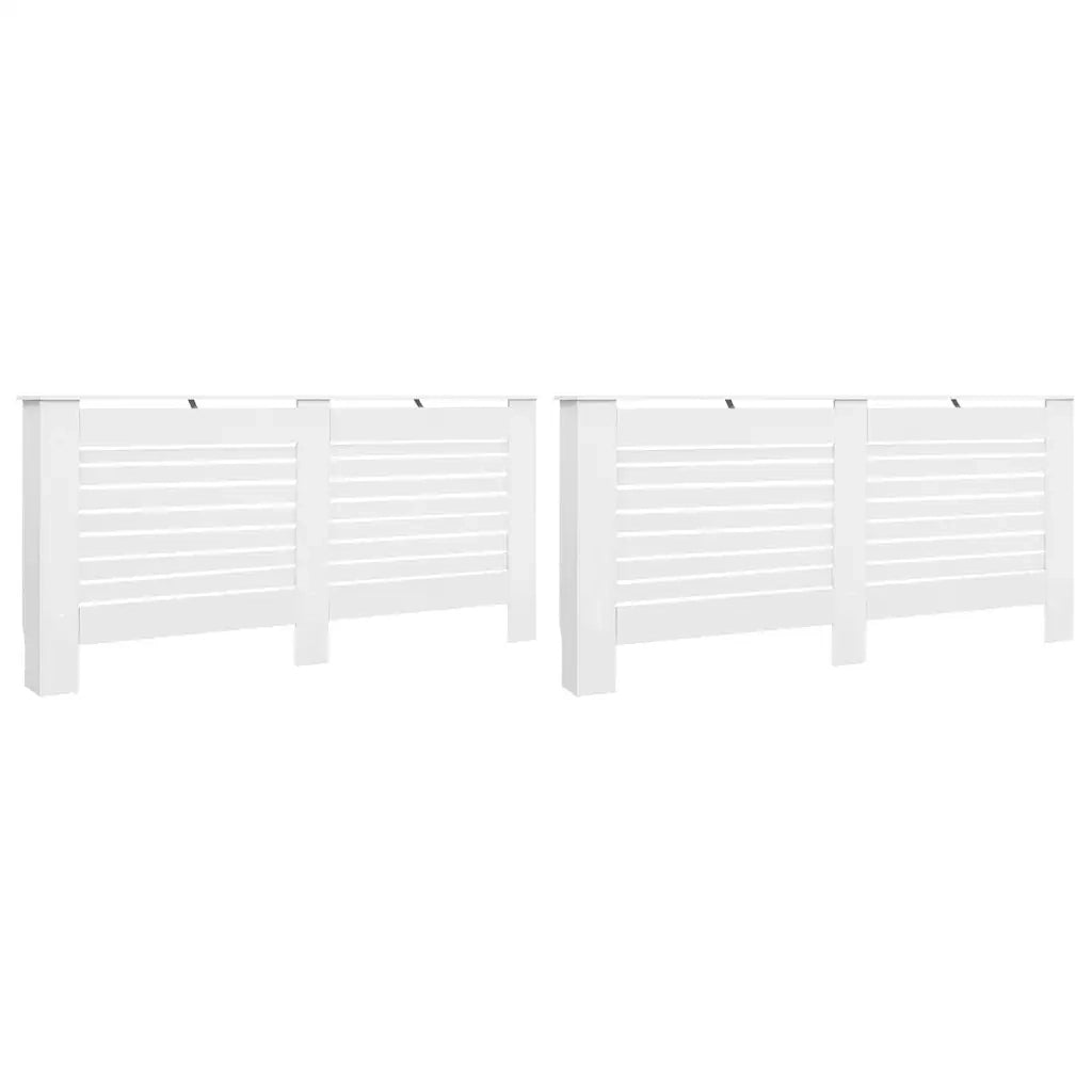 Coperture per Radiatori 2 pz Bianche 172x19x81,5 cm in MDF CFW5692384