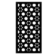 POINTS - Pannello in PVC traforato - Parasole Colore: nero, Misura: 47x94 cm