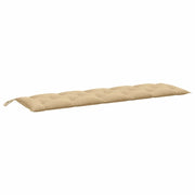 Cuscino Panca | Cuscini per sedie da Giardino Beige M¨¦lange 180x50x7 cm in Tessuto
