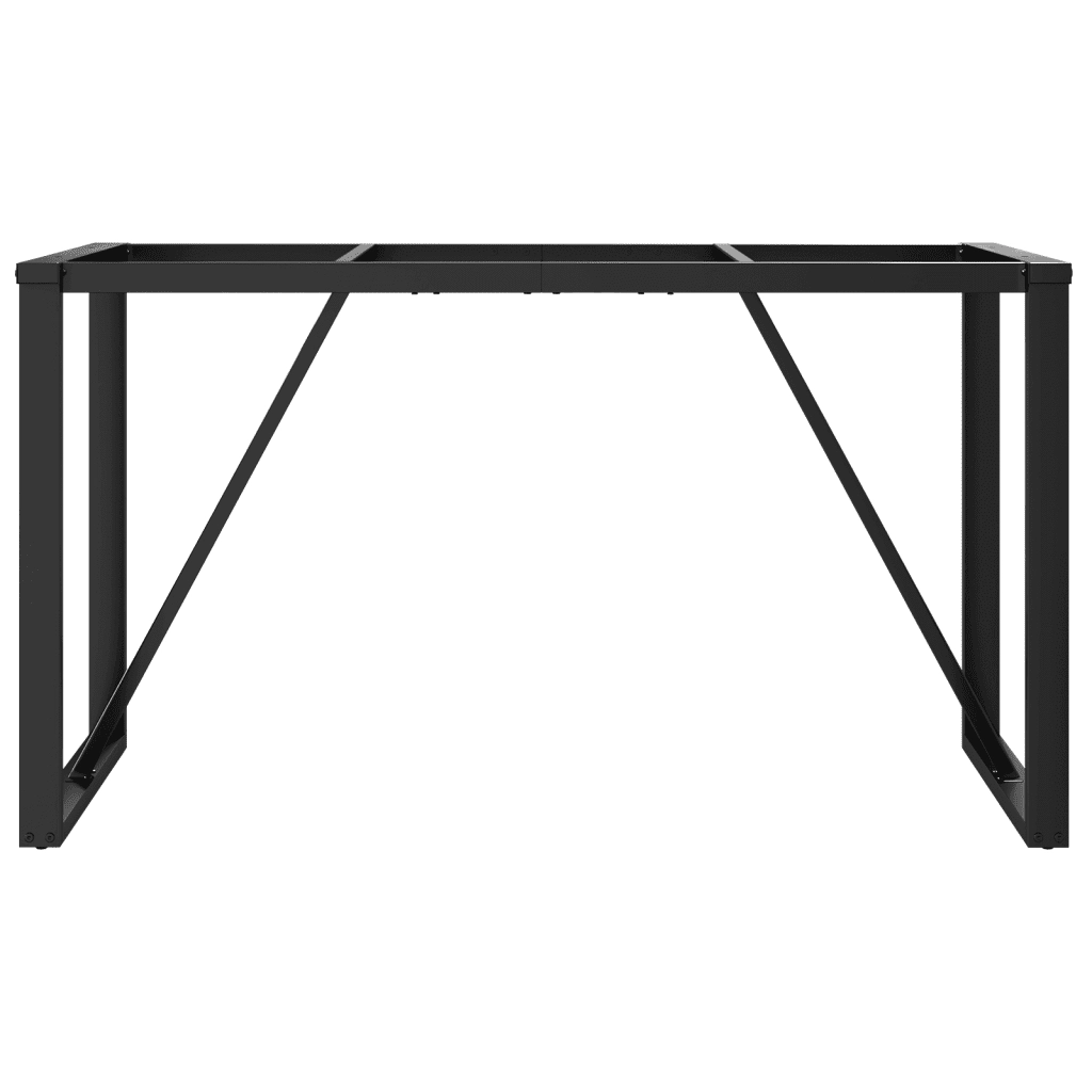 Telaio Gambe a O per Tavolo da Pranzo 140x60x73 cm in Acciaio