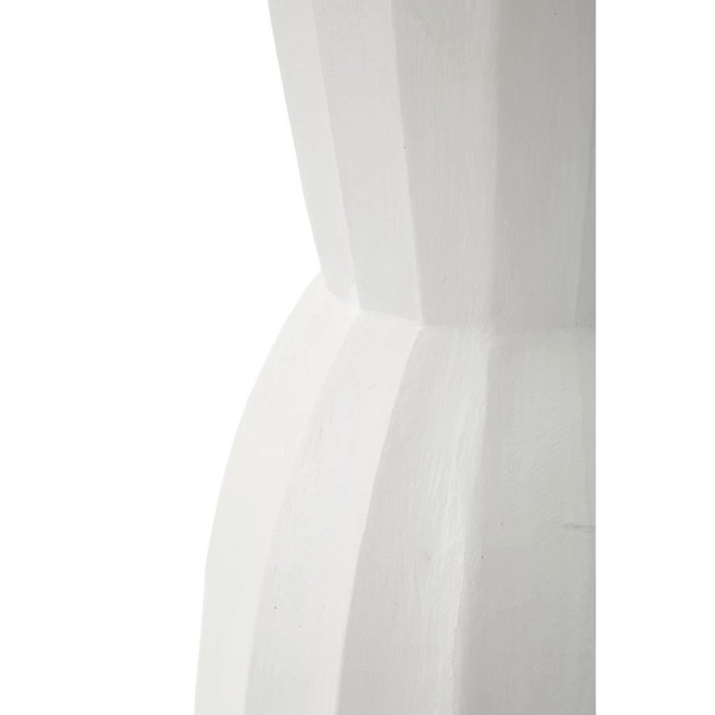 Vaso Decorativo VKH827, Bianco, Poliresina, 24x24x41 cm