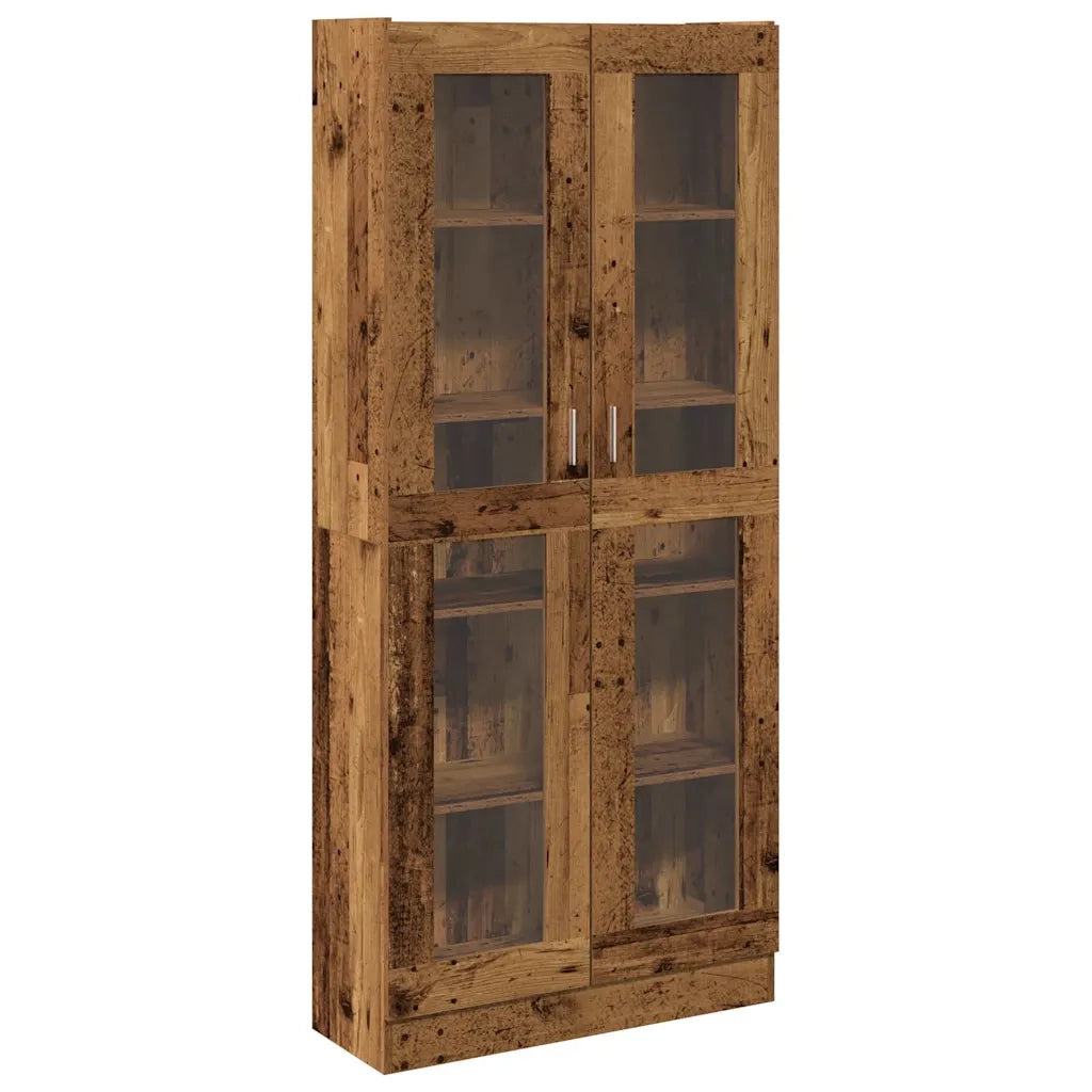 Credenza-Buffet-Armadio da cucina Legno Antico 82,5x30,5x185 cm in Truciolato 759438