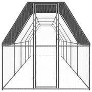 Pollaio da Esterno 2x10x2 m in Acciaio Zincato 3089322