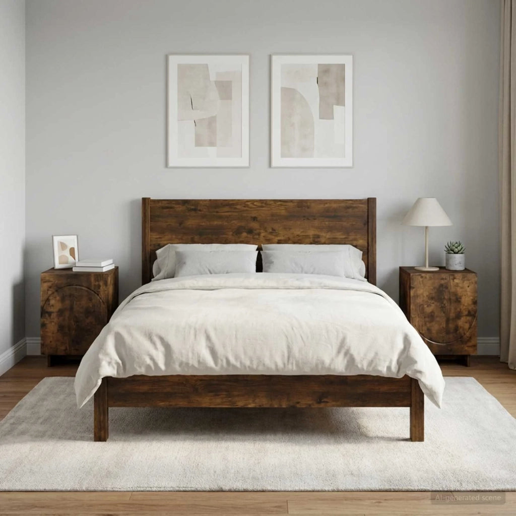 Armadio da Notte 2 pcs Rovere Fumo 33,5 x 34,5 x 50 cm 8011416