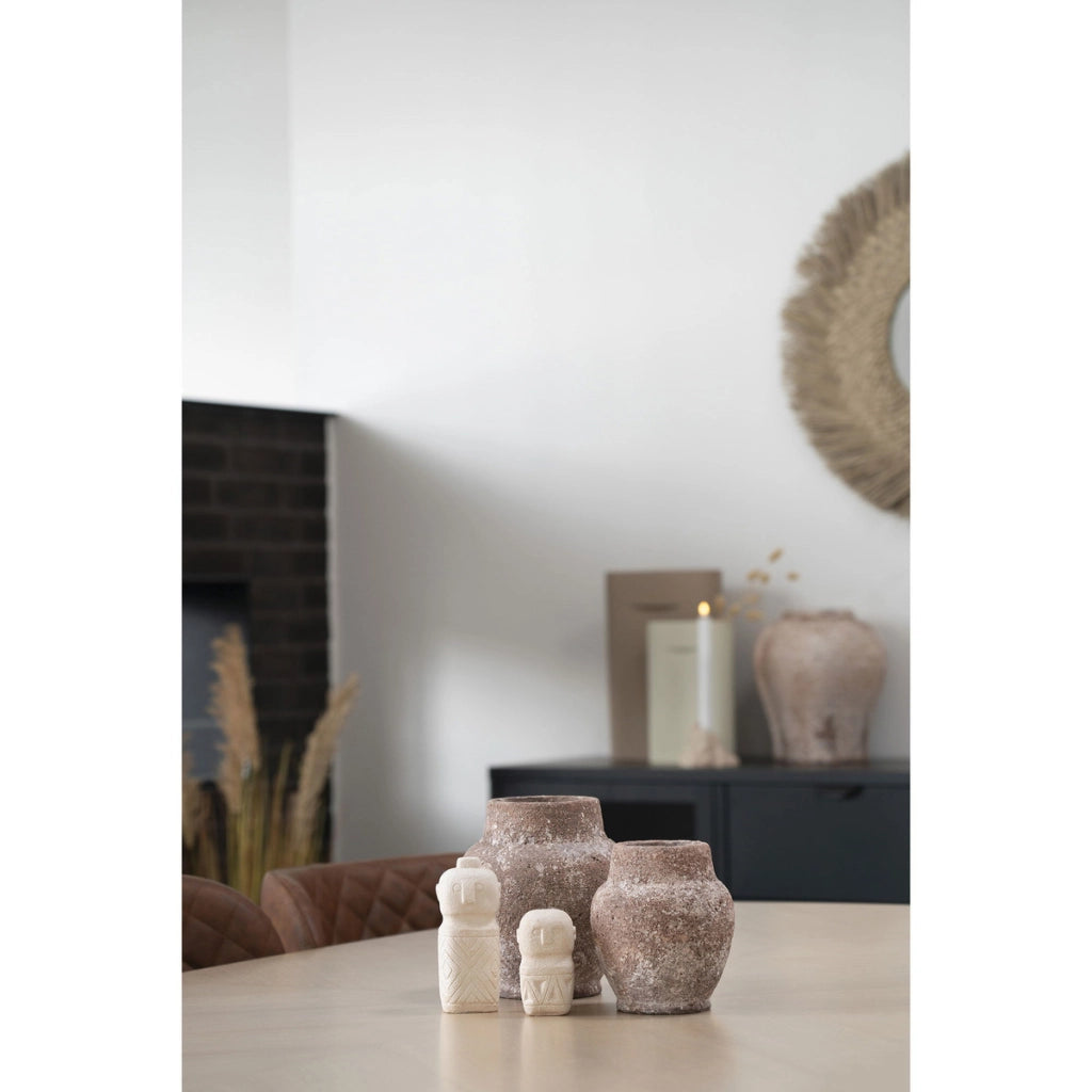 Vaso Decorativo Decoration, Beige, Ceramica, 6,5x6,5x15 cm
