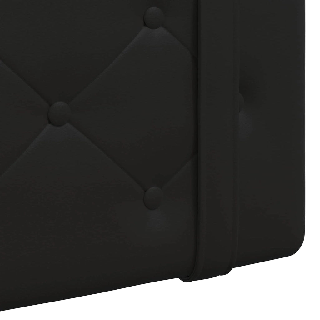 Testiera | Testata sospesa Con luce LED Nero Similpelle