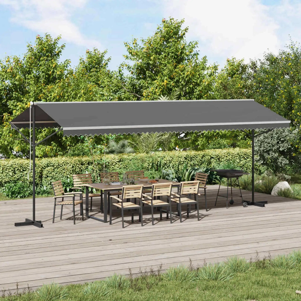 Tenda autoportante Grigio 6 x 3 m Poliestere