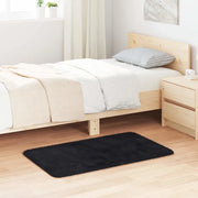 Tappeto Shaggy a Pelo Lungo NAVARRA Nero 60x100 cm poliestere 4102806