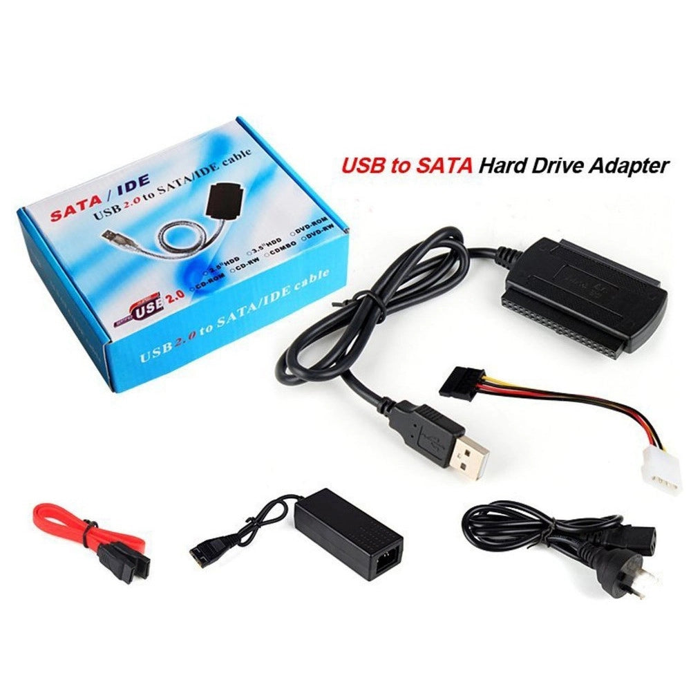 Trade Shop - Adattatore Da Sata / Ide A Usb 2.0 Supporta Hd Hard Dsik 2.5 3.5 Cavo Sata -