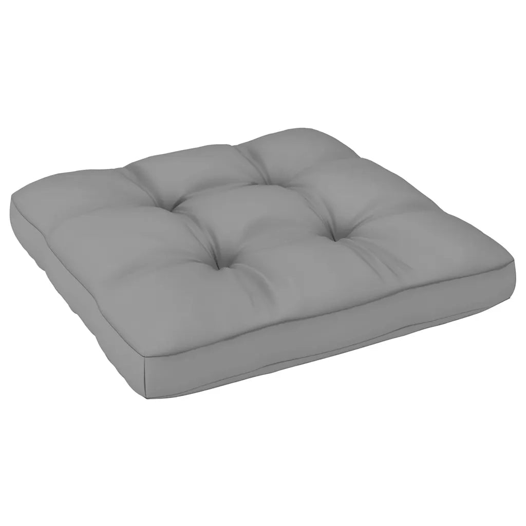 Poggiapiedi da Giardino con Cuscino in Legno Massello di Pino CFW9595755