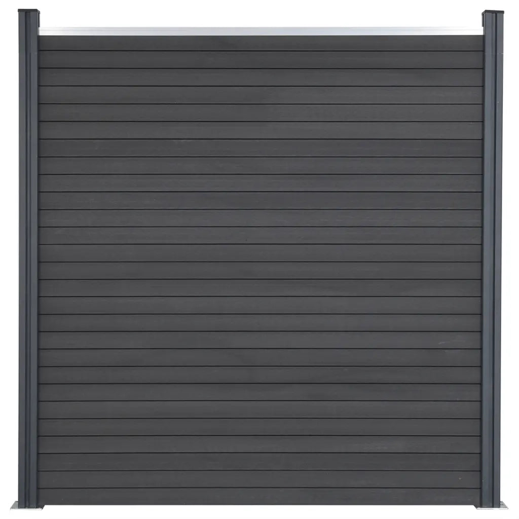 Set Pannello di Recinzione Grigio 699x186 cm in WPC 3211833