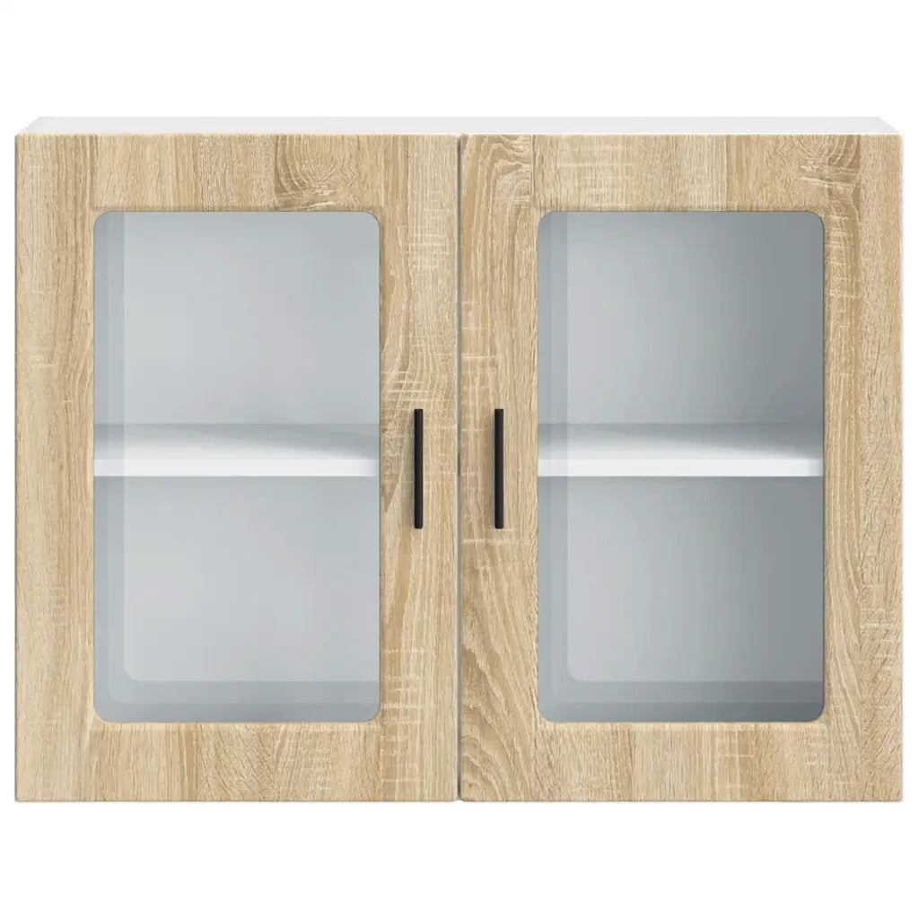 Pensile da Cucina | Mobile da Cucina con Porta in Vetro Porto Rovere Sonoma