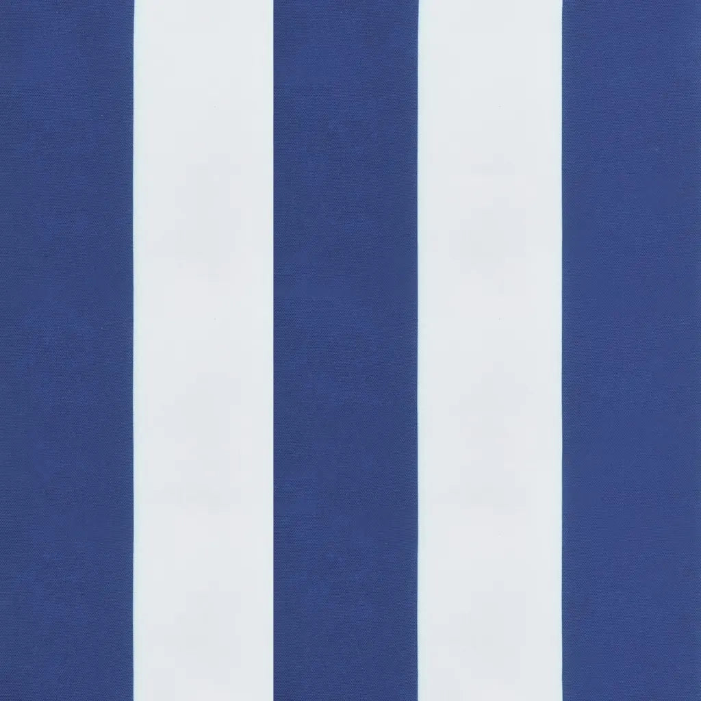 Cuscino Rotondo Righe Blu Bianche Ø 100x11 cm in Tessuto Oxford 361977