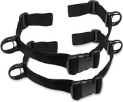 Set a doppio strappo per borse - adattabile - antiscivolo - cintura per borse - duraturo - nero - cintura per borse