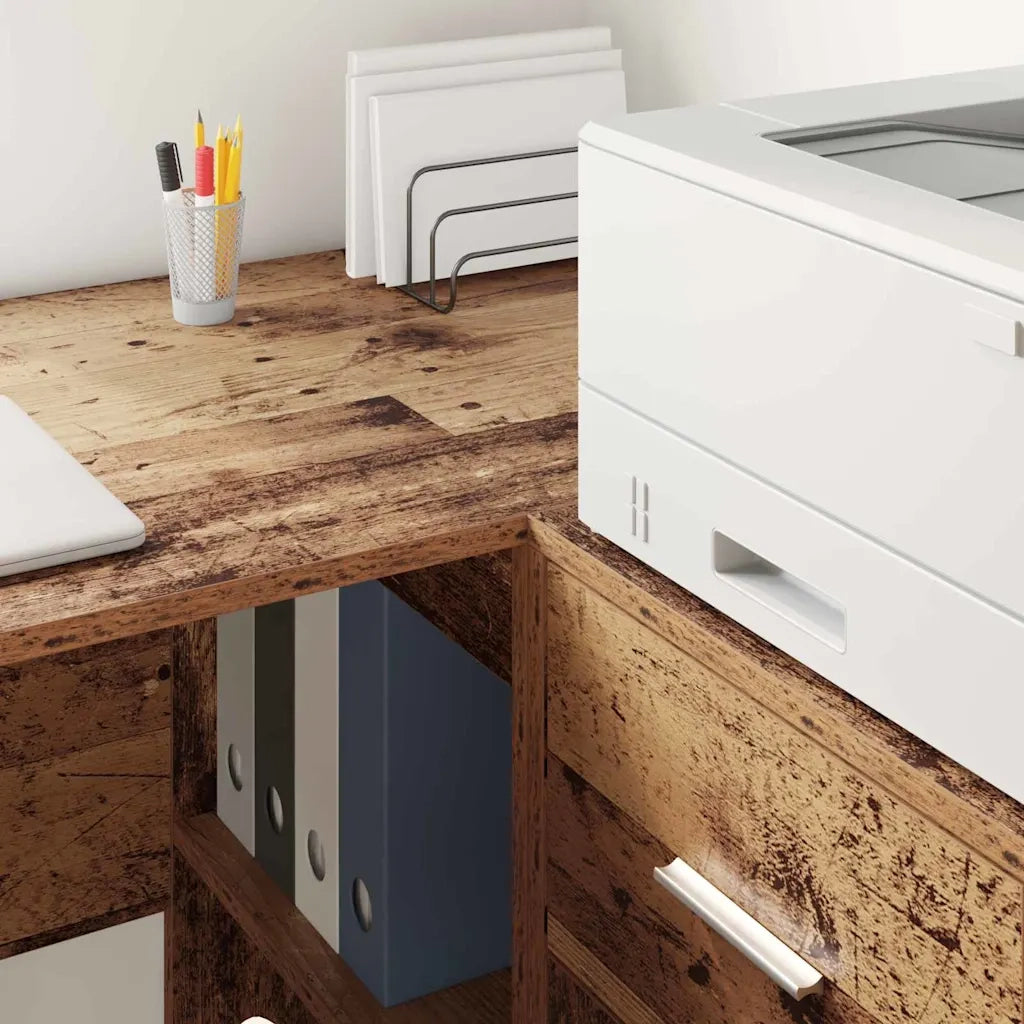 Scrivania ad angolo con cassetto Legno vecchio 102 x 88 x 75 cm 3337279