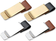 4 contenitori per penna in acciaio inossidabile con manico in PU per retrocopertina notebook per notebook planner calendario