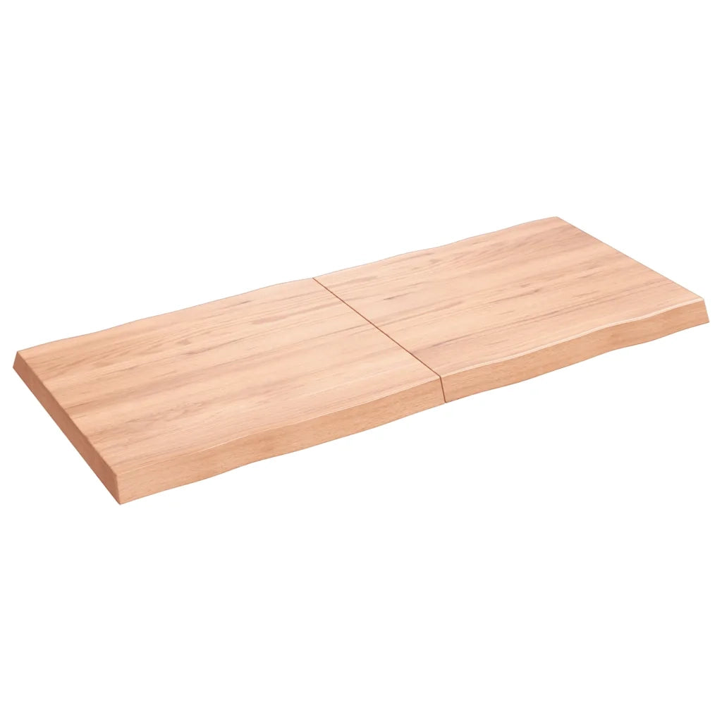 Piano Tavolo Marrone Chiaro 140x60x(2-6) cm Rovere Non Trattatocod mxl 79850