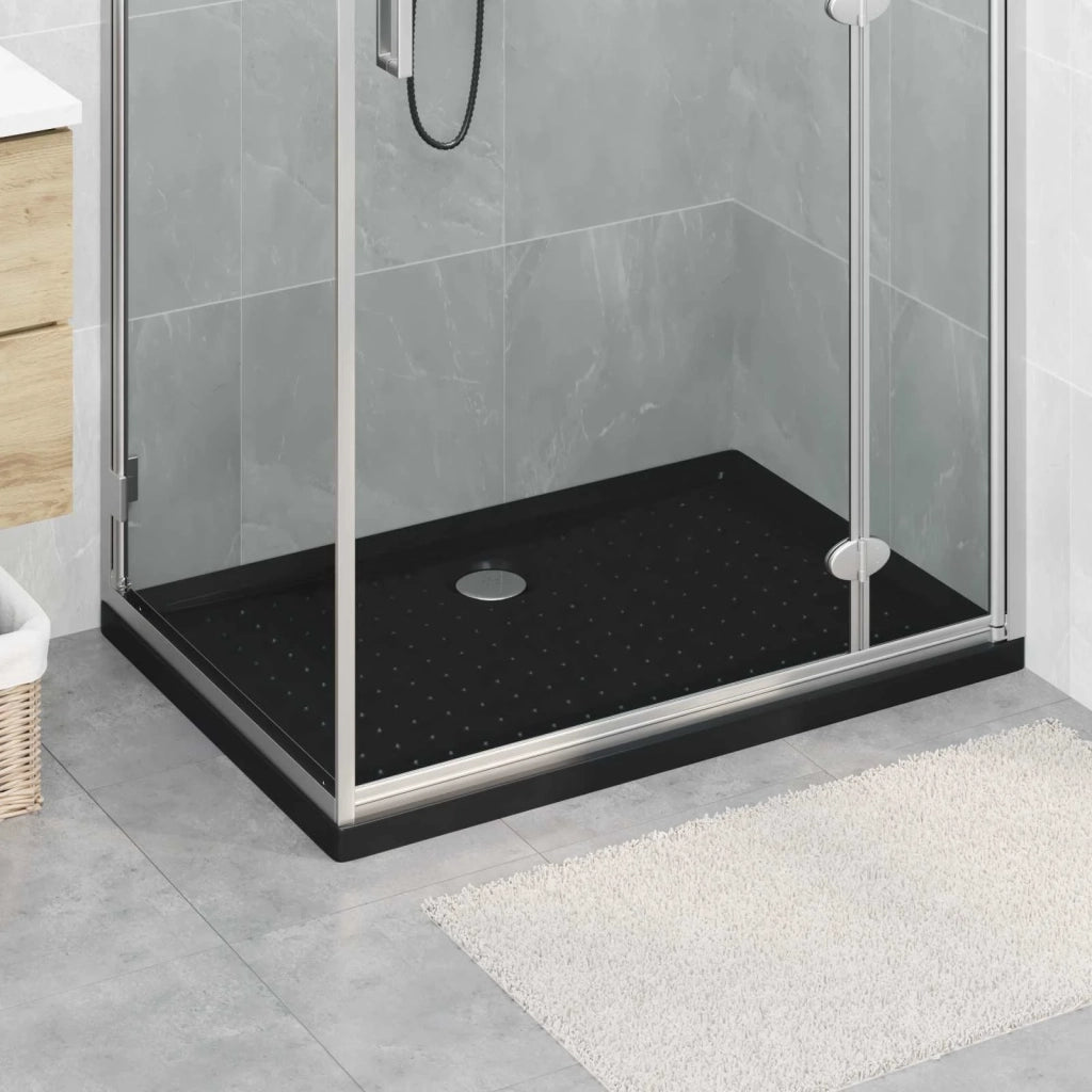 Vassoio base doccia con punti 100 x 70 x 4 cm ABS Nero 42033514