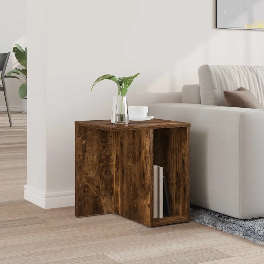 Tavolino Rovere fumé 37 x 32 x 40 cm Legno multistrato